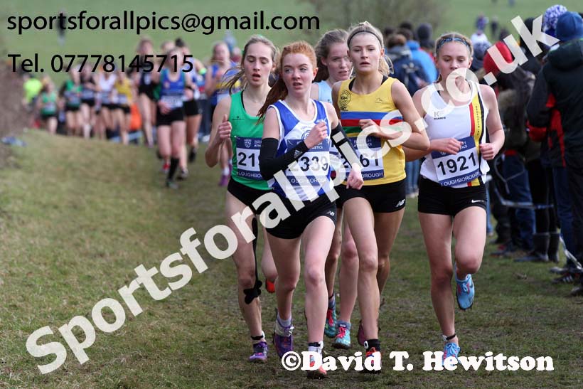 Womens under-17s 2019 British Athletics Inter Counties Cross Country, Prestwood Hall, Loughborough. Photo:  David T. Hewitson/Sports for All Pics